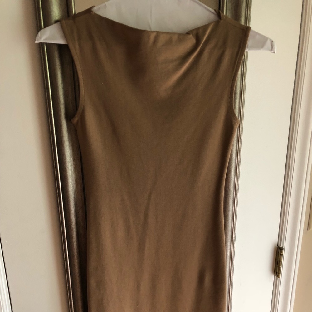 Body con Tan Midi Dress